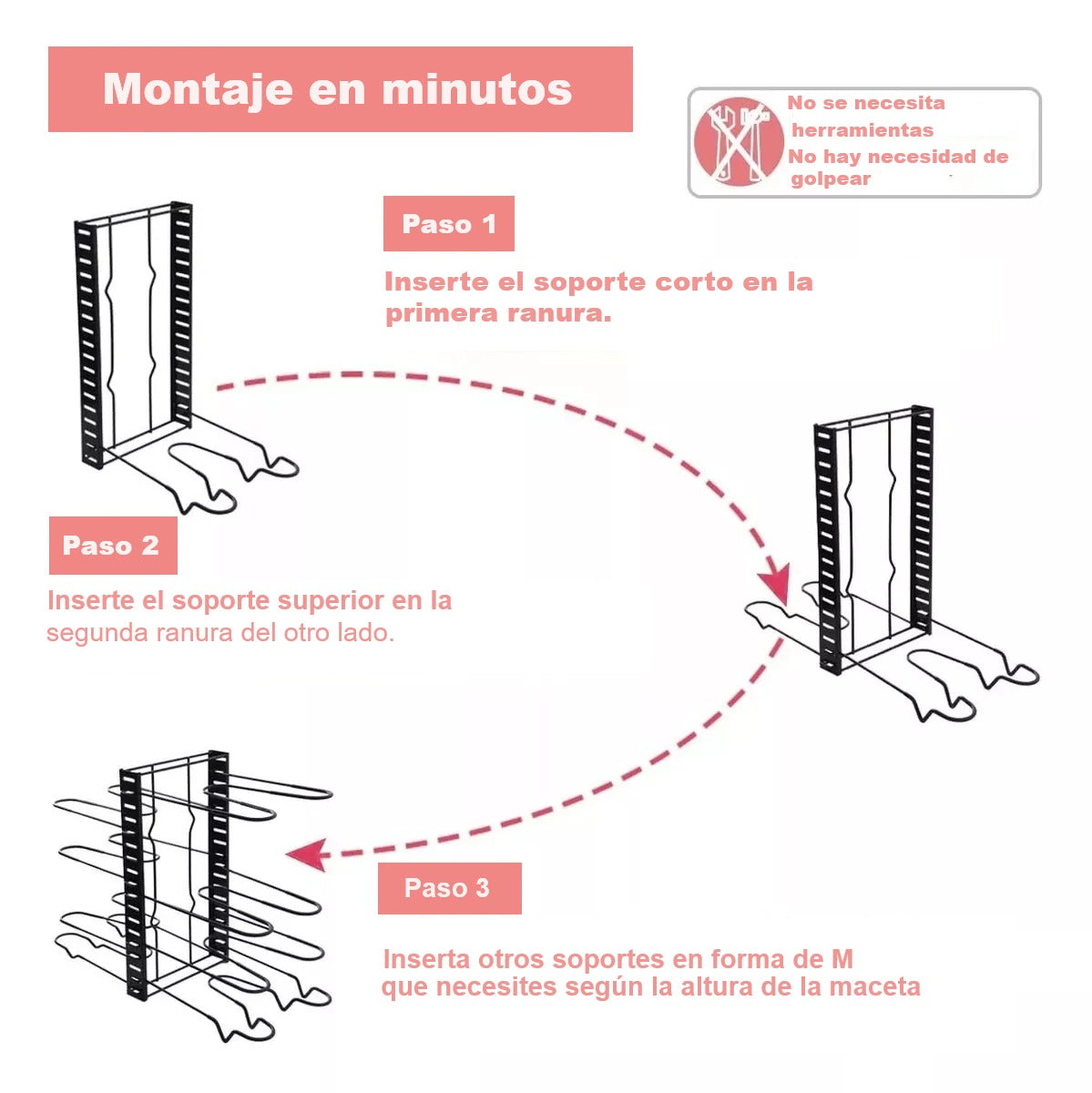 ESTANTE ORGANIZADOR DE OLLAS DE 8 NIVELES, 3 FUNCIONES EN 1